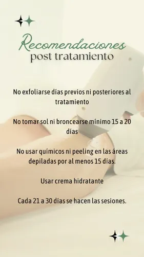 Tratamiento Sesiones Depilación Definitiva Laser Unisex