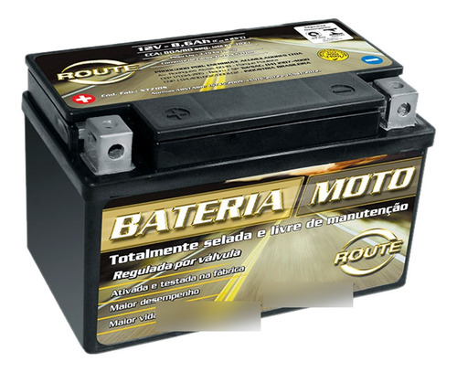 Bateria Moto Route 10ah Xtz12a-bs Bandit 1250 Sv650 Srad 750