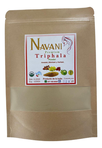 Triphala En Polvo 100% Natural Calidad Premium Navani 100 Gr