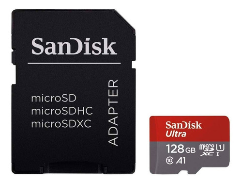 Memoria Micro Sd 128gb Sandisk Clase 10 A1 Graba Full Hd Juegos