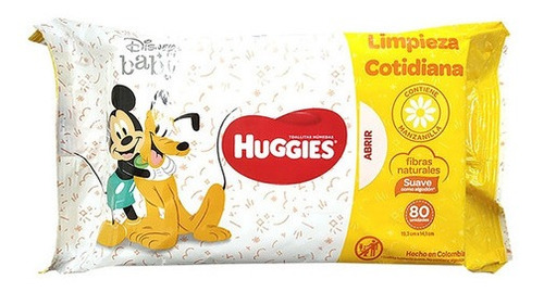 Imagen 2 de 3 de Toallitas Húmedas Huggies Limpieza Cotidiana 80 Und