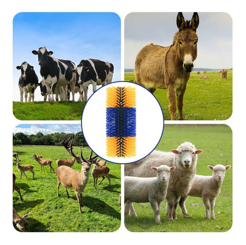 Cepillos Para Rascar Ganado, Cepillo Para Azul Y Amarillo