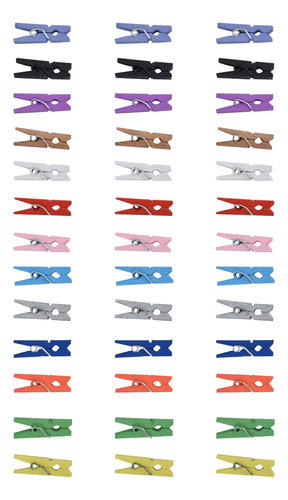 Miniclip, 100 Unidades, Color Madera, Madera, Abedul, Tarjet