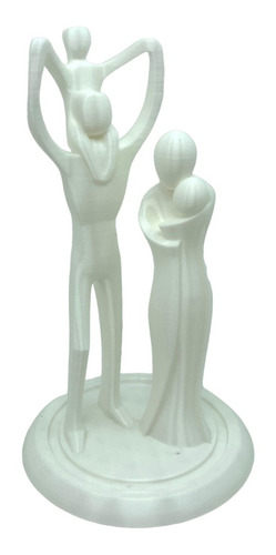 Estatua Escultura Decorativa Abstracta Familia Padre E Hijos