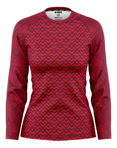 Doxe Jersey Playera Dama Tribal Rojo D0014