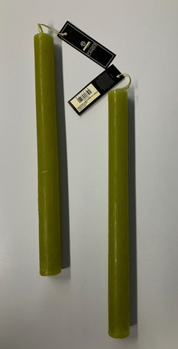 Velas Para Candelabros, Color Verde Manzana