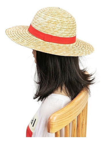 Gorra Cospaly De Sombrero De Paja Luffy De Una Pieza