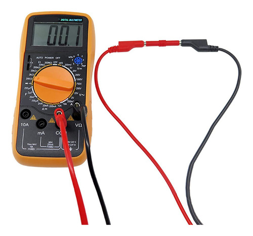 10 Unidades De Cables De Prueba Apilables Tipo Banana A Bana