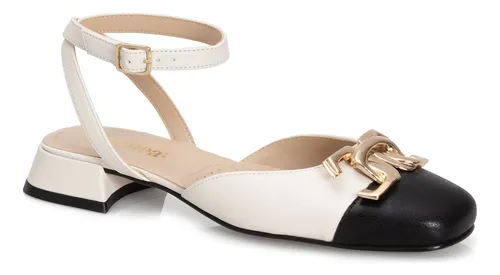 comprar Zapato Mujer Andrea Cerrado Vestir Tacón Chico Hueso 3679821