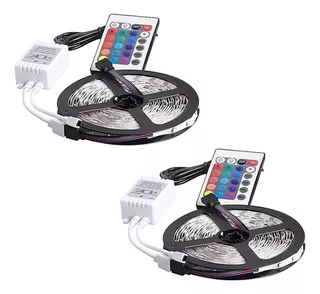 Cintas Led Rgb Luces Tiras Led De Colores Tiktok 5050 5m X2