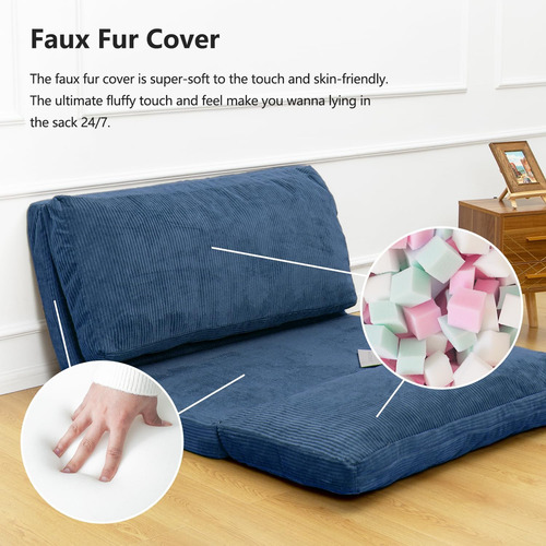 Cama De Bolsa De Sofá De Sofá De Colas De Colas Plegable De