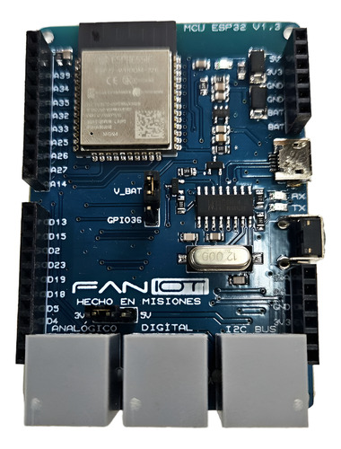Placa De Desarrollo Esp32 Iot - Compatible Ardu