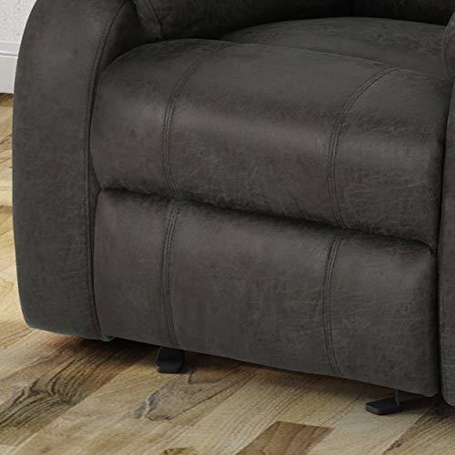 Sillón Reclinable Deslizante Michelle, Gris + Negro