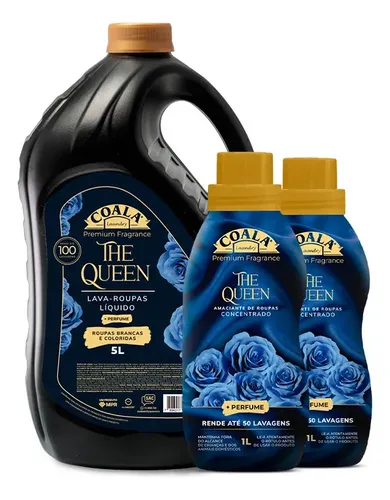 Kit Lava Roupas Coala 5l + 2 Amaciantes - The Queen
