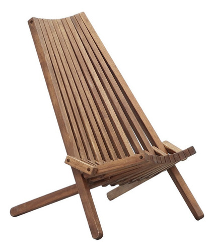 Silla Plegable De Acacia Para Terraza O Jardín 