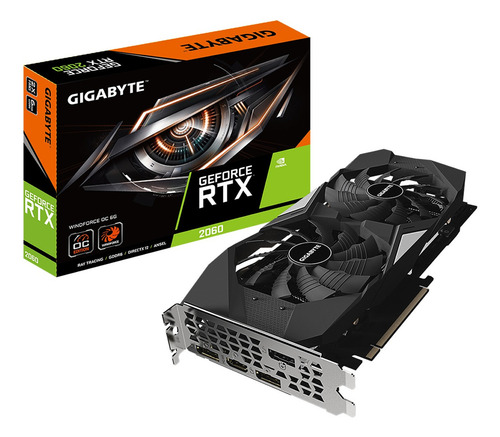 Placa de video Nvidia Gigabyte Windforce GeForce RTX 20 Series RTX 2060 OC Edition 12GB