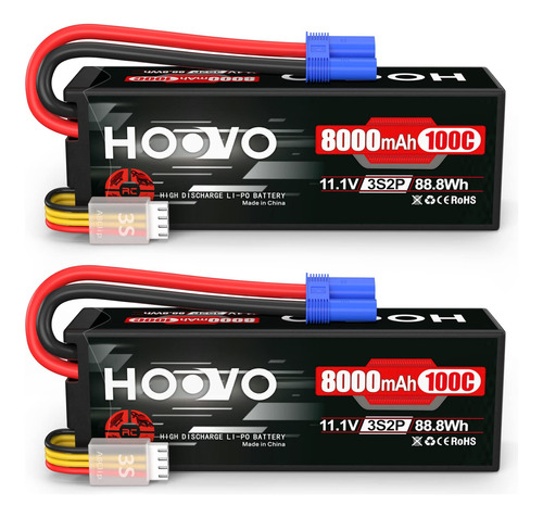 Hoovo 3s 11.1v Lipo Battery 8000mah 100c - Bateria Rc, Carca