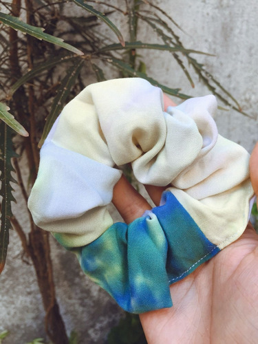 Imagen 4 de 6 de Pack 10 Scrunchies Estampadas Colitas Para El Pelo X Mayor