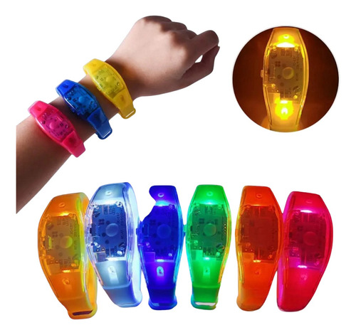 500 Unid. Pulseiras Led Personalizada Ativa Com Musica