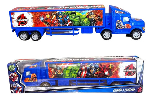 Camion A Friccion Avengers Los Vengadores Sebigus Color Azul