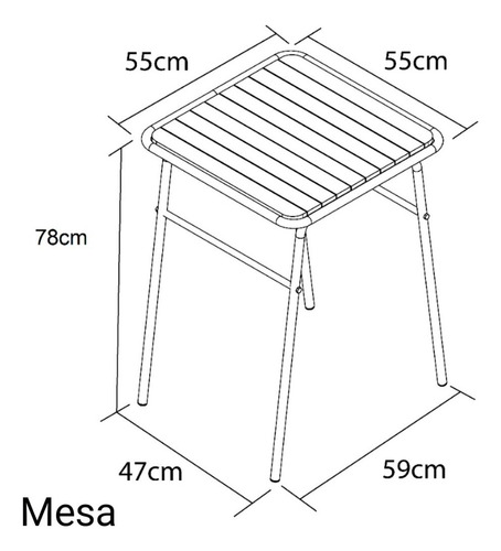Conjunto De Mesa E 2 Bancos Cromado Para Varanda Gourmet Cor Cromada Desenho Do Tecido Das Cadeiras Liso