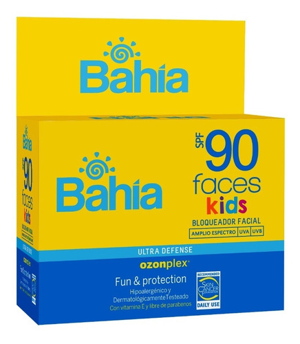 Bloqueador Bahía Faces Kids Spf90 Sachet 10 G. X 20.