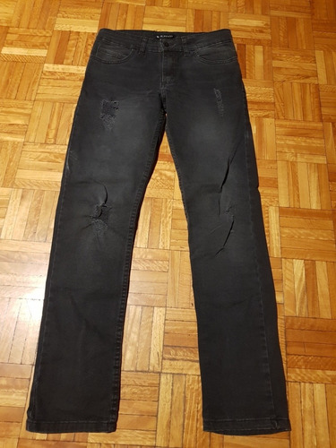 Pantalon Jean Negro Elastizado Talle 16 Rip Curl