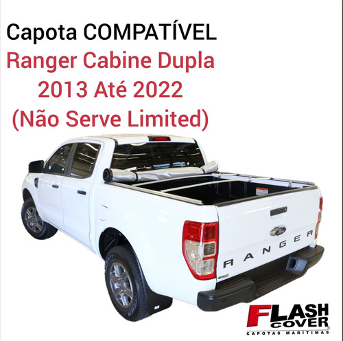 Capota Lona Maritima Flash Cover Ranger C. Dupla 2013 À 2022