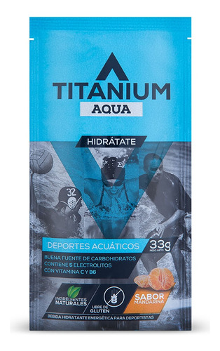 Bebida Hidratante En Polvo Titanium Aqua Sachet Individual X