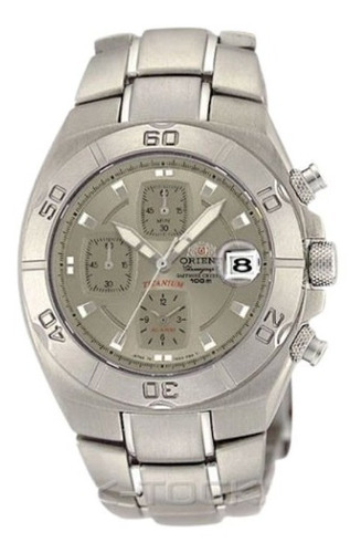 Reloj Orient Titanium De Caballero Con Crono Ctd08001k