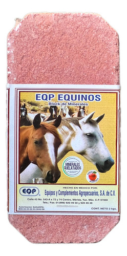 Sales Minerales Para Caballo Block Eqp 2 Kg Sabor Manzana