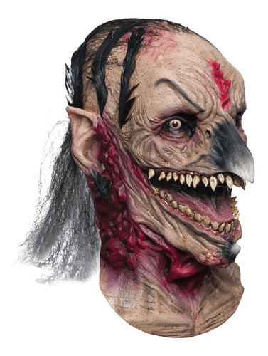 Máscara De Bruja Fea Harwitch Disfraz Halloween Terror Witch
