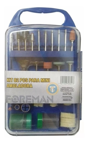 Kit Set Para Mini Torno Amoladora Foreman Fresas 82 Pzas