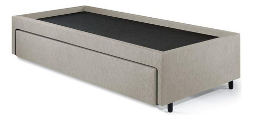 Base Box Cama Solteiro Com Gaveta Sapateria 88x188cm Courino