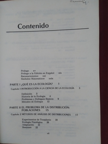 Libro Ecología, Charles J. Krebs (Usado)
