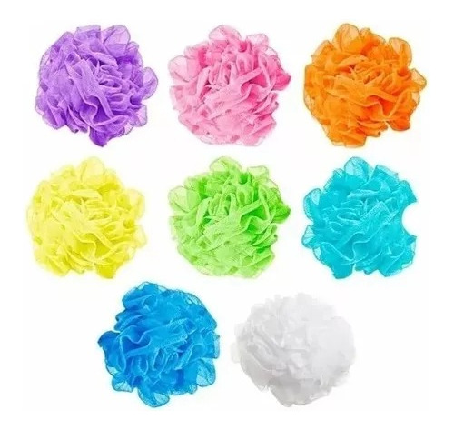 Pack X10 Esponjas Para Ducha Baño Cuerpo Variedad Colores