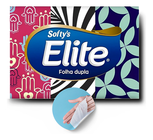Lenço De Papel Elite 50 Folhas, Alta Absorção E Conforto