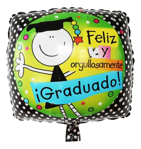 1 Globo Metalizado Graduación Colegios-jardin-universidad