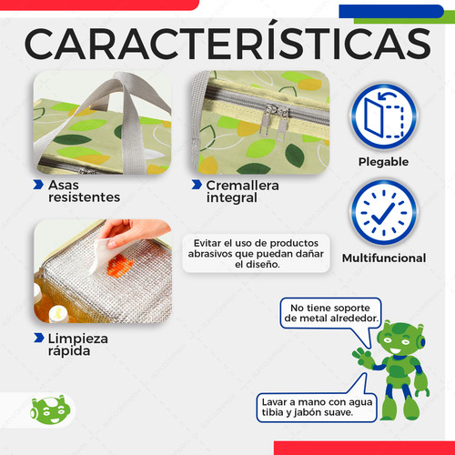 Canasta Plegable Grande Con Aislamiento Para Viajes Y Acampa