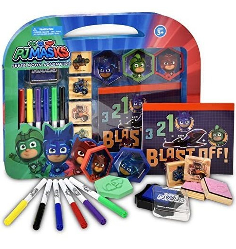 Set De Actividad Y Sellos De Colores Pj Masks, Suministros