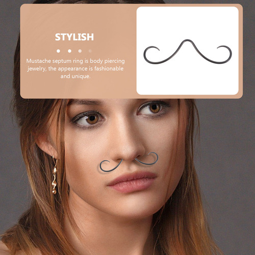 Piercing De Metal Para Nariz Con Tabique Nasal