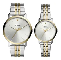 Comprar Reloj Fossil Bq2467set Fossil Bq2467set El Suyo Y Su Lux Color de la correa Negro Color del bisel Acero inoxidable Color del fondo Plateado