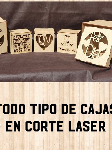 Cajas Personalizadas De Cualquier Tamaño En Madera 