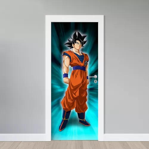 Adesivo Decorativo Parede Dragon Ball Z Goku Madeira Oferta