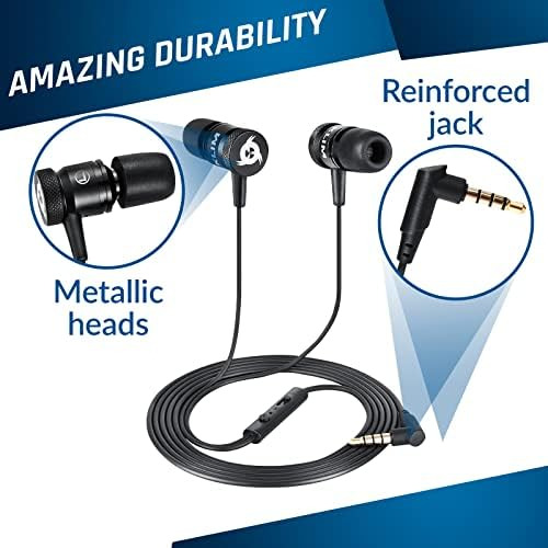 Klim Fusion Earbuds Con Micrófono + Audífonos Con Cable De