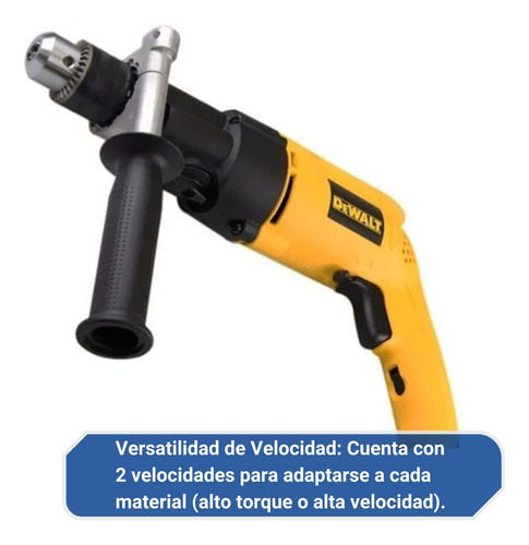 Taladro Percutor Eléctrico De 13mm Dewalt Dw505 700w Amarillo 50 Hz