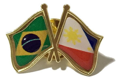 Pin Da Bandeira Do Brasil X Filipinas