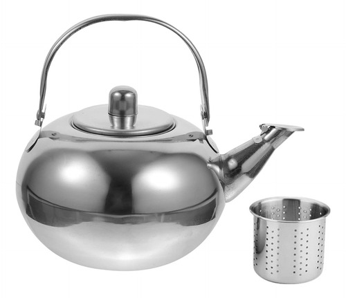 Tetera De Acero Inoxidable Con Filtro Inducción Segura 1,2 L
