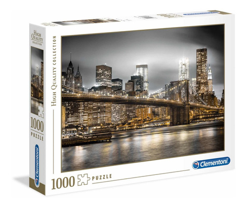 Imagen 4 de 6 de Rompecabezas Clementoni 1000 Nueva York Skyline