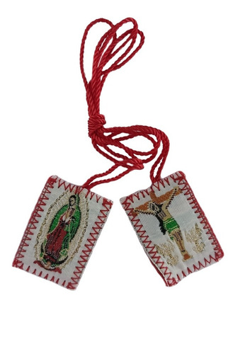 Escapulario Virgen De Guadalupe Y Cristo. Mediano,  40 Pzs.